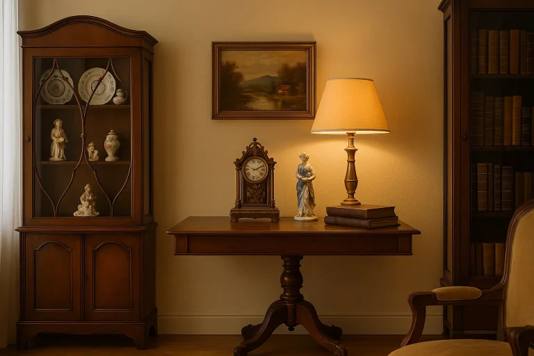 Raum mit Antiquitäten und Raritäten