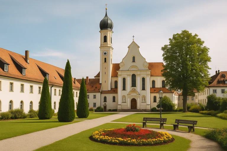 Bad Wörishofen - Dominikus-Kloster im schönen Garten