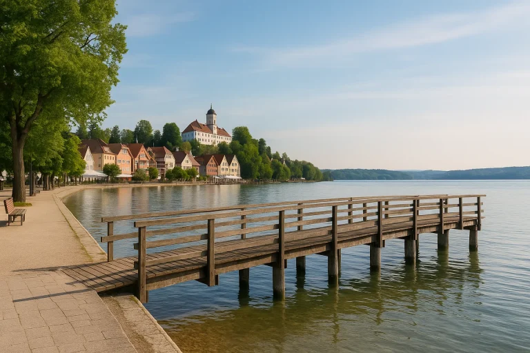 Dießen - Idyllischer Blick auf den Ammersee