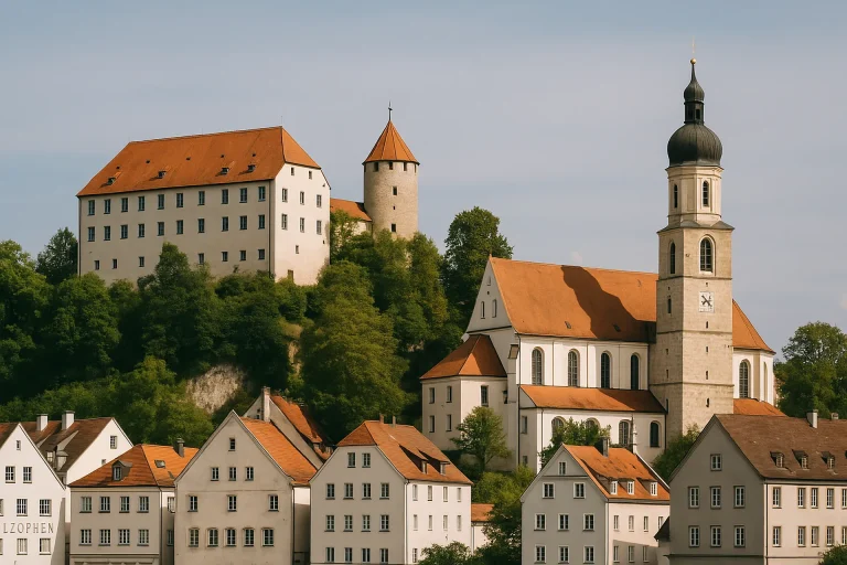 Heidenheim - Burg und Kirche über dem Dorf