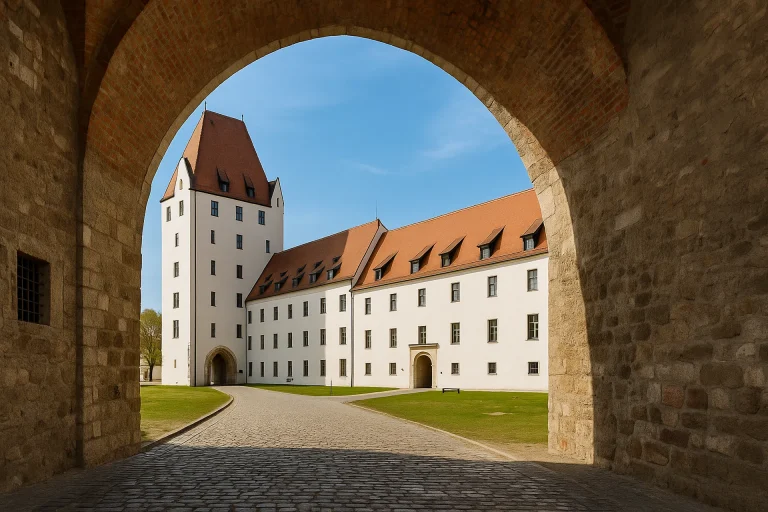 Ingolstadt - Mittelalterliche Festung und Torbogen