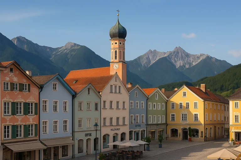 Bayerische Alpen über Murnau