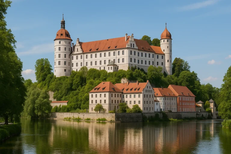 Neuburg an der Donau - Schloss Neuburg am Donauufer