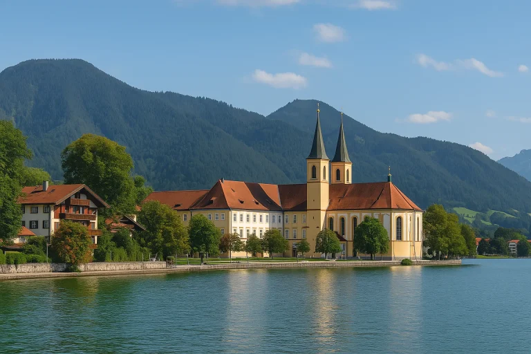 Tegernsee am sonnigen Tag