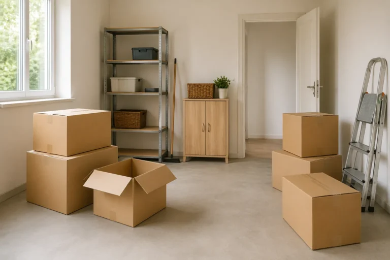 Heller und ordentlicher Hauswirtschaftsraum